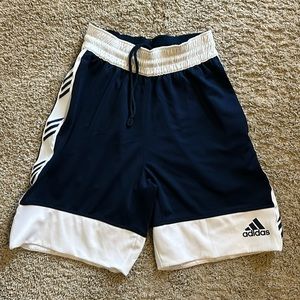 Boys medium adidas navy blue athletic shorts